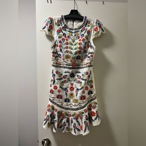 Alice + Olivia embroidered dress